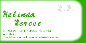 melinda mercse business card